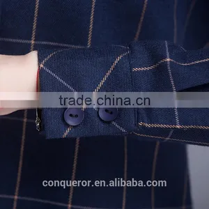 New Design Blue Check Cotton Ethnic Fabric thumbnail-4