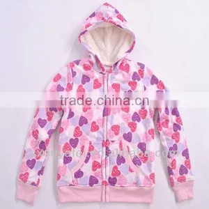 Stock Coat Kids Zipper Hoodie Thicken Hoody Printed Hoodies thumbnail-1