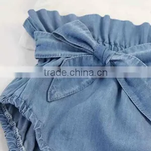 Blue Denim Bloomer Baby Diaper Cover Size for Newborn to 24 Month thumbnail-2
