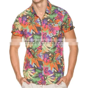 Wholesale Coconut Tree Mens Shirt, Hawaiian Shirt China Factory thumbnail-1