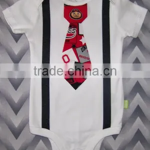 Newborn Baby 100% Cotton Clothes Baby Boys Infant Tie Rompers Toddlers Cute Clothes thumbnail-2