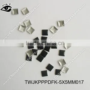 Hot Fix Nailhead 5X5MM Square Studs Black Color For Clothing Decoration thumbnail-1