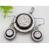 Stainless Steel Vintage Rhinestone Jewelry Set 1900335 thumbnail-1