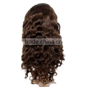 10 -24 Inch 4# Body Wave Virgin Brazilian Hair Half Lace Front Wig thumbnail-6
