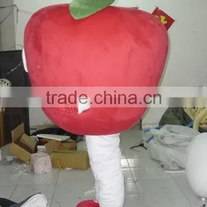 With a Cool Fan Apple Mascot Costume Adult Apple Mascot Costumes thumbnail-2