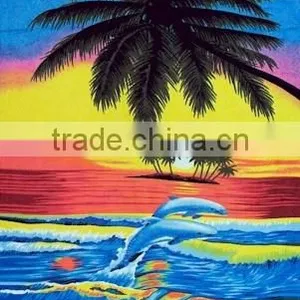 100% Cotton Fiber Reactive Printed Promotional Towel thumbnail-1