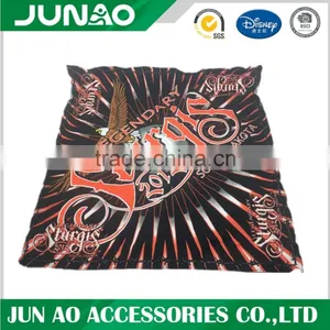 Black Bandana With Colorful Print Square Pattern Kerchief thumbnail-1