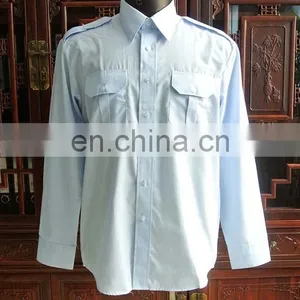 Wholesale High Quality Classical Navy Men Dress Shirt in ShenZhen thumbnail-2
