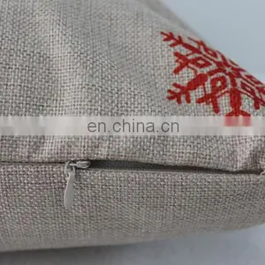 Custom Christmas Home Decorative Pillow Cover Fashion Cute Christmas New Design Cotton Linen Cushion Cover thumbnail-4