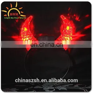 Best Sale Cheap Led Flashing Hairband/LED Ox Horn Hair Band With High Quality/LED Hairband for Party and Events Supplies thumbnail-3