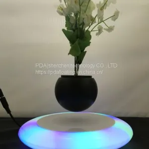 Led Light Magnetic Floating Levitae Bottom Air Bonsai Planter Flowerpot thumbnail-5