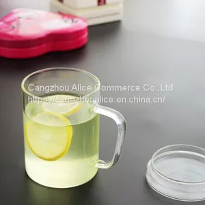 High Quality Fashion High Borosilicate Glass Tea Cups With Handle thumbnail-4