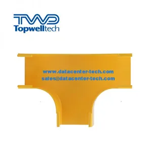 Yellow Plastic PVC /ABS Fiber Cable Tray Routing System thumbnail-1