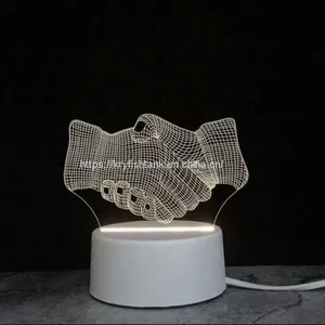 Hot Sale Creative LED Night Light 3D Illusion LED Light thumbnail-4