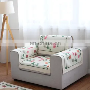 Hot Sale High Quality Fancy Roses Printing Cotton Woven Protective Garden Sofa Covers thumbnail-3