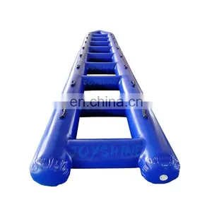 Outdoor Interactive Team Building Games Inflatable Sport Wipeout Game 6m Inflatable Ladder Bouncer For Kids and Adult thumbnail-3