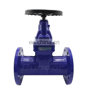 Bundor 6 Inch Ht200 Dn80 Pn16 Gate Valve With Handwheel Water Non Rising Resilient Seat Flanged Gate Valve thumbnail-1