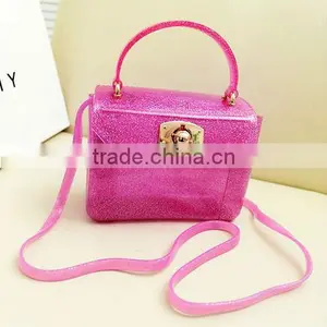 2013 Trendy Beautiful Cheap Rubber/pvc/silicone Ladies' Jelly Handbag, Cute Beach Bag thumbnail-1