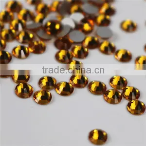 Top Quality Wholesale Topaz Non Hotfix Rhinestones for Rhinestone Applique thumbnail-2