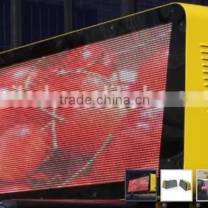 High Resolution GPRS 3G 4G 192*64 Outdoor Full Color P5 Advertising Led Taxi Roof Sign thumbnail-1