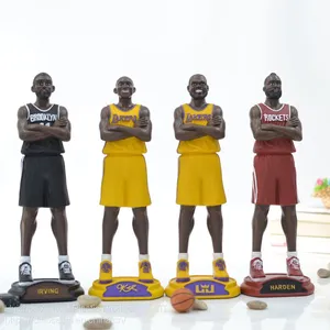 Lifelike Football Player NBA Star Basketball Player Action Figure PVC Custom Size Figure Toy ODM OEM Realistic Sportman Figures thumbnail-5