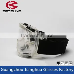 Transparent ce en 166 Ventilate HD Vision Crashproof Safety Gogles Splashproof Anti-fog Big Eye Ptotection Goggles thumbnail-2