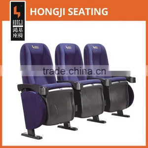 3 Seater Theatre Cinema Chair With Plastic Armrest and Suport in Seat and Back HJ9402 thumbnail-1