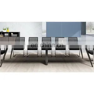 Hercules Black Vinyl Seat/Clear Coated Metal Frame Side Conference Table thumbnail-3