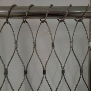 304 Braided Stainless Steel Rope Net, Campus Anti-falling Net, Bridge Fence Protection Net, Stair Fence Net thumbnail-1
