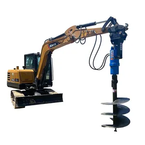 Excavator Spiral Drill Soil Drilling Machine Hydraulic Soil Drill Excavator Accessories Hydraulic Screw Pile thumbnail-6