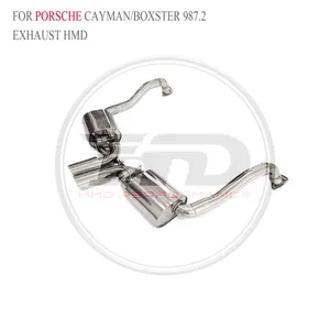 HMD SS304 Exhaust Catback for Porsche Cayman 981/Boxster 987.2/Macan Turbo/Cayenne 9YA/Cayenne GTS Turbo 9Y0 Electronic Valve Whatsapp+86 18946955156 thumbnail-2