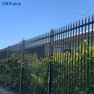Customized Black Carbon Steel Picket Backyard Fence Carbon Steel Fence thumbnail-5