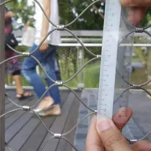 Flexible Stainless Steel Mesh Rope System for Zoo Enclosures & Barriers thumbnail-4