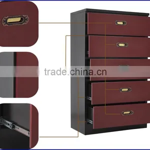 Steel Chest Of Drawers 5 Dresser American Furniture Black Five Drawers Chest thumbnail-6