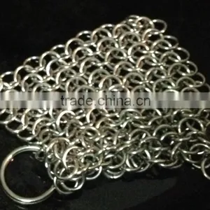 Cleaning Brush Type and Stainless Steel Material Chainmail Scrubber thumbnail-1