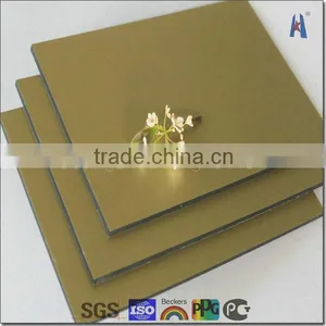 Gold Brush Aluminum Composite Panel for Exterior and Interior Building Decoration thumbnail-1