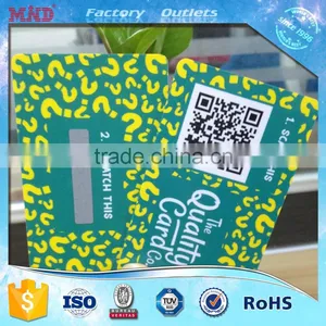 MDC101 High Quality Scratch Prepaid Card With Hologram Scratch Panel Supplier's Choice thumbnail-1