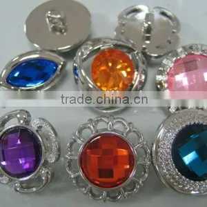 Buttons, ABS Buttons, Acrylic Stone Plastic Base 10pcs thumbnail-1