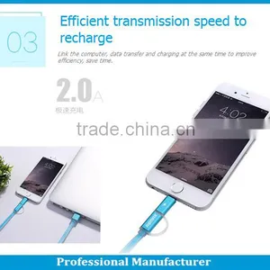 2 in 1 Tpe Usb Cable 1.0m Length for Android and IOS System thumbnail-6
