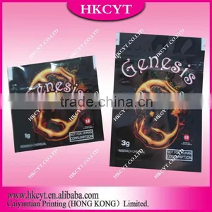 Genesis 1g Herbal Incense Bags With Zipper /Potpourri Plastic Bags With High Quality thumbnail-1