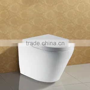 European Style Wash Down P Trap Wall Hung Toilet AT015A thumbnail-1