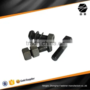 Black Hex Cap Bolt With Washer and Hex Nut thumbnail-1
