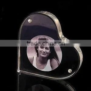 Magnetic Heart Shaped Acrylic Photo Frame/picture Frame thumbnail-1