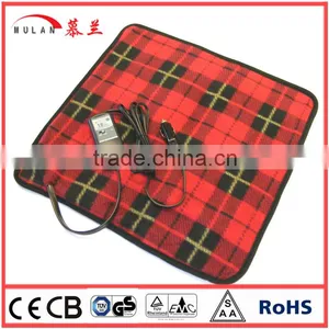12V Heated Fleece Travel Electric Blanket for Car thumbnail-1