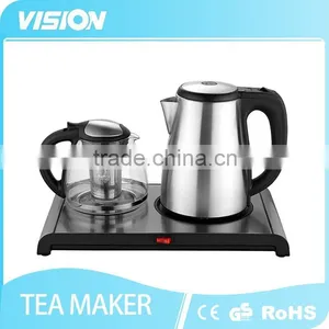 8995-D1 Electric Stainless Steel Tea Kettle Set thumbnail-1