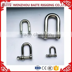 Manufacturer Price Galvanized European Type Dee Drop Forged D Shackle Quick Release Shackles 5mm-11mm in China Rigging Hardware thumbnail-2