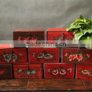 Chinese Antique Wooden Box thumbnail-1