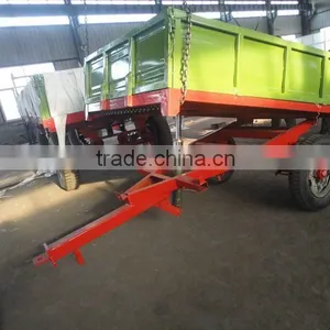 2T Europe Dump Trailer, Tractor Tipping Trailer, thumbnail-2