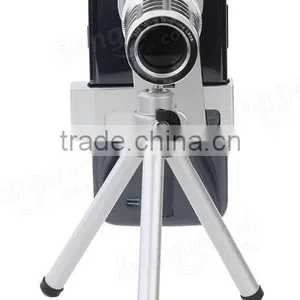 12X Universal Zoom Lens Tripod Camera Telescope For Mobile Phone thumbnail-2