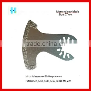 Vacuum Brazed Diamond Oscillating Muti Tool Sickle Cut Blade thumbnail-1